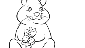 Image from children's colouring book